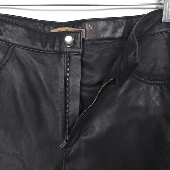 NWT Rem Garson Size 8 Pants Women’s GENUINE LEATHER Black Bootcut 90s VINTAGE - Picture 10 of 12